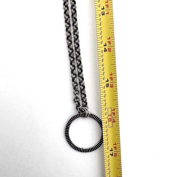 2 chains with circle pendant 3 interchangeable hook gemstone beaded pendants - Picture 8 of 13